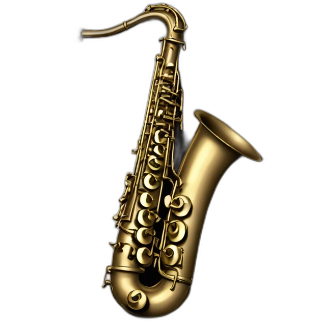 Partition de musique avec un saxo emoji