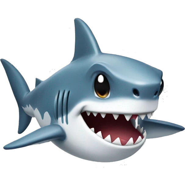 Shark making a Shaka hand emoji