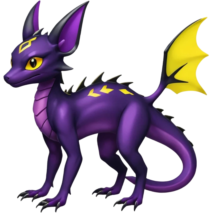 Shiny Salandit-Noivern-Umbreon-Hybrid (Full body) emoji