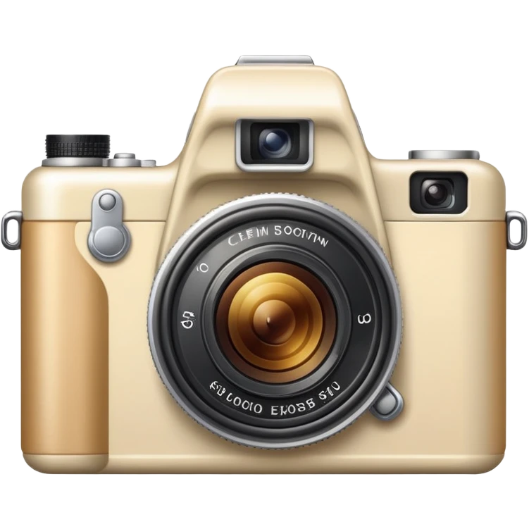 Camera cream colour emoji