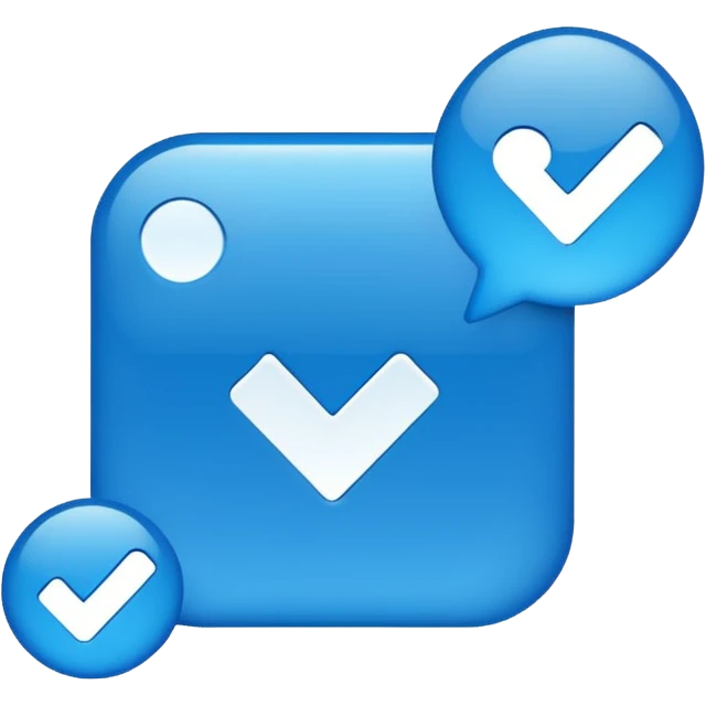  تیک آبی اینستا emoji