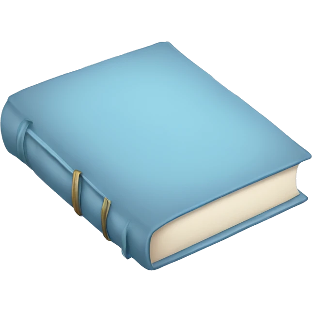 pastel blue book emoji