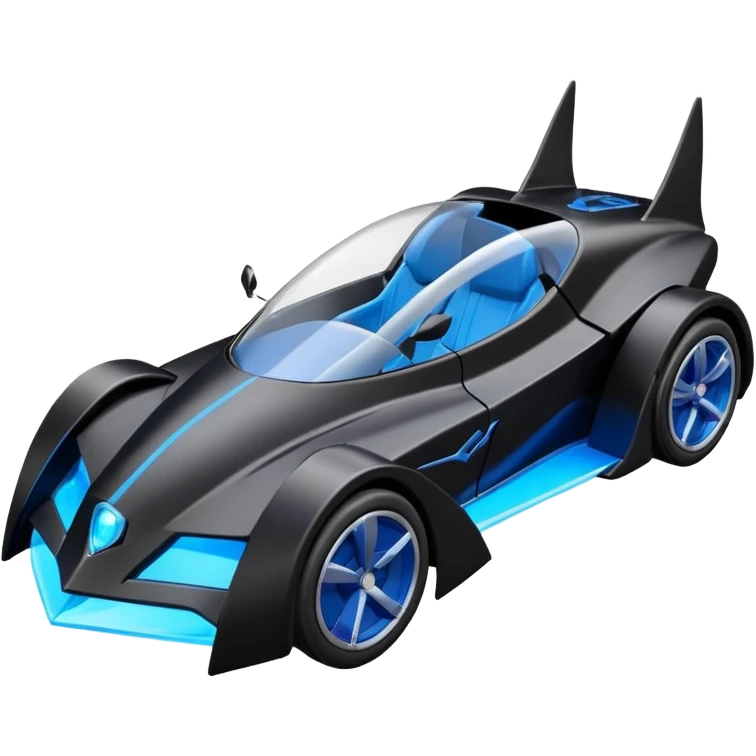 Hot wheels cartoons BatGirl’s stealth retro cat burglar sporty futuristic pursuit mobile cruiser car (reclined seating position) emoji