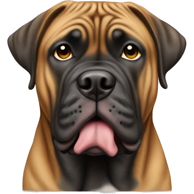 bull mastiff brindle coloring emoji