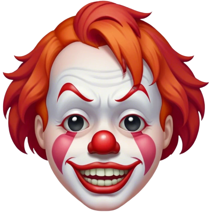 Clown crying emoji