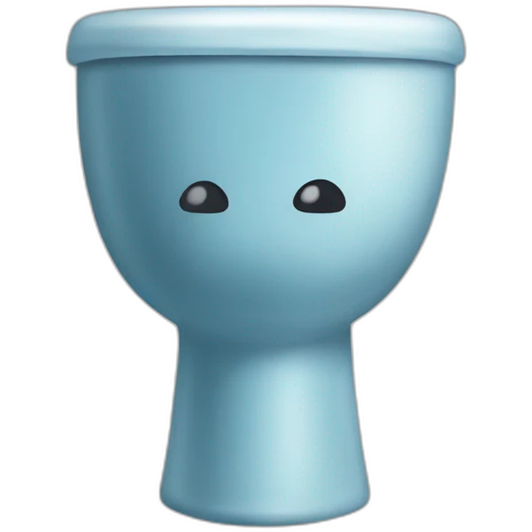 water closet with a head emoji