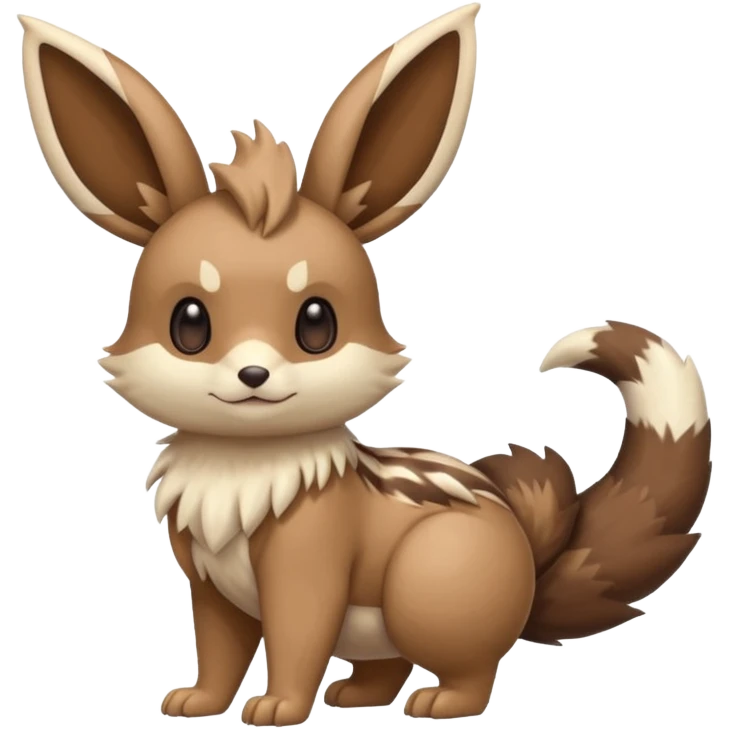 Lopunny-Buneary-Eevee-Furret-Linoone-fusion (full body) emoji
