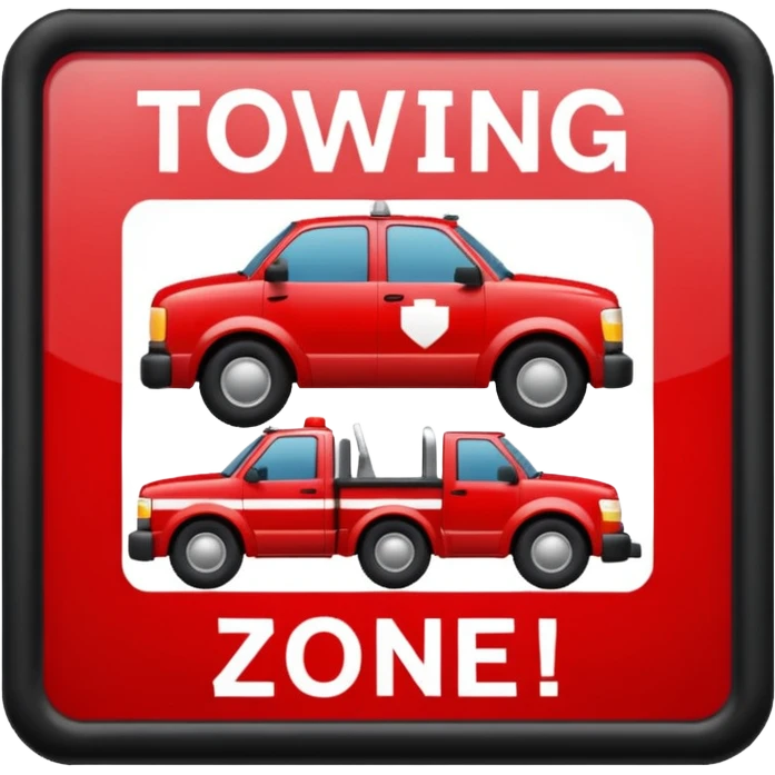 towing zone emoji