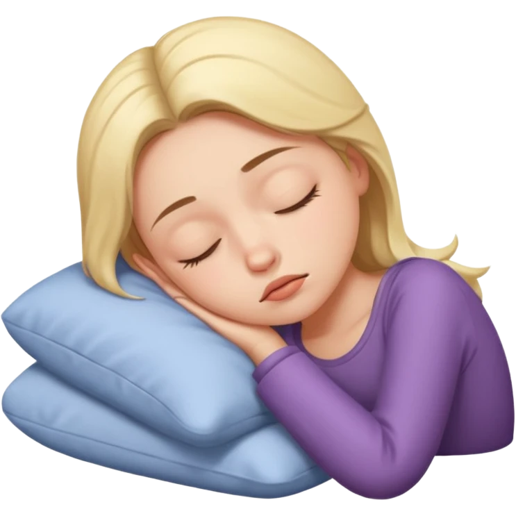 Sleepy girl emoji