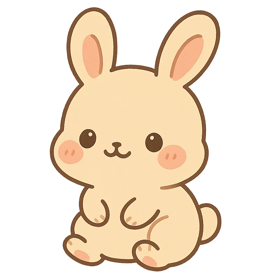 Cute bunny emoji