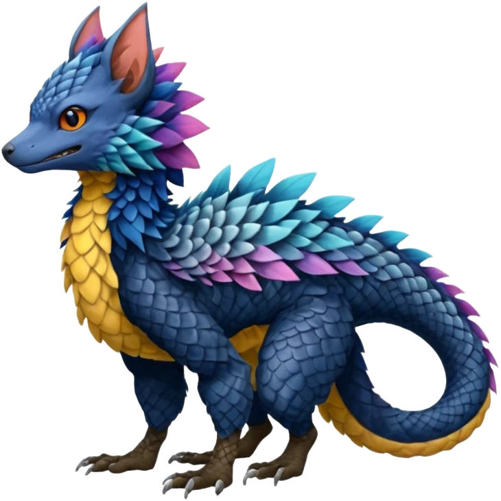 Trico-Fionbri-Vernid-Nargacuga-fusion, full body emoji
