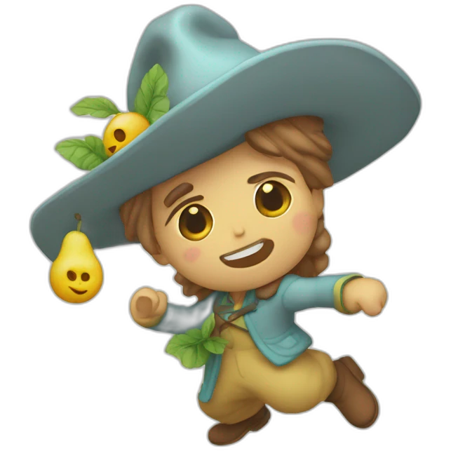 Mago sacando paloma de la chistera emoji