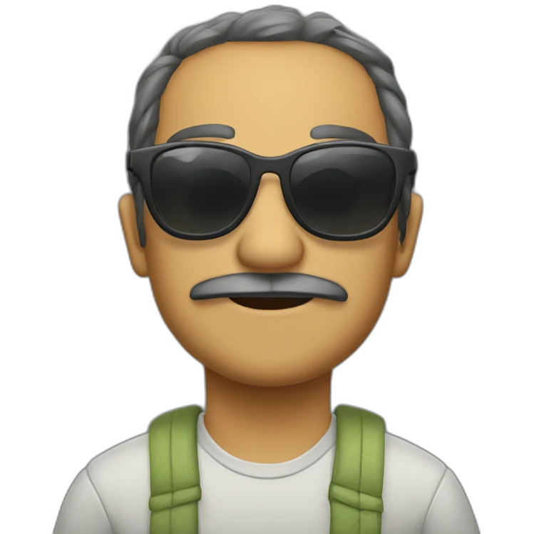 Lelis Vercellesi con gafas emoji