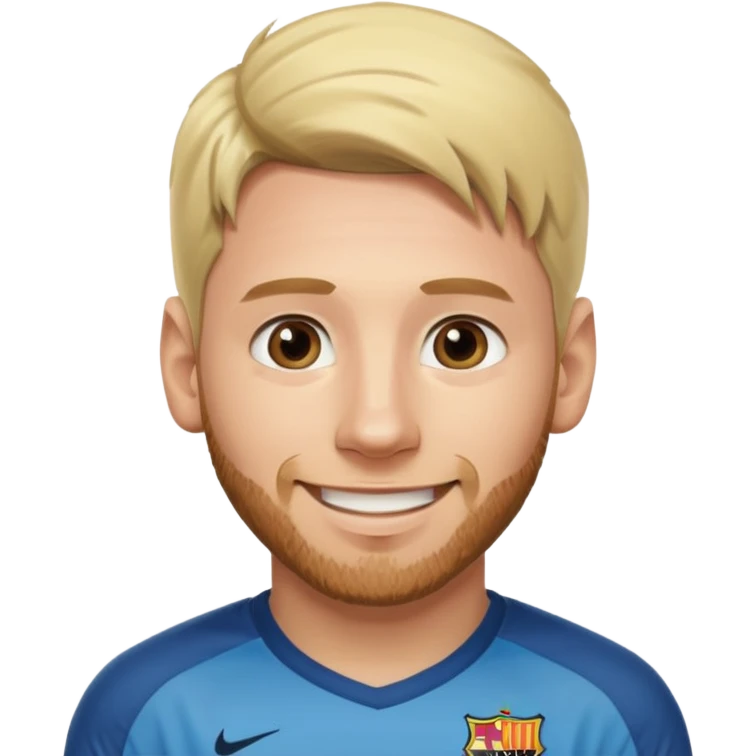 MESSI BLOND HAIR emoji