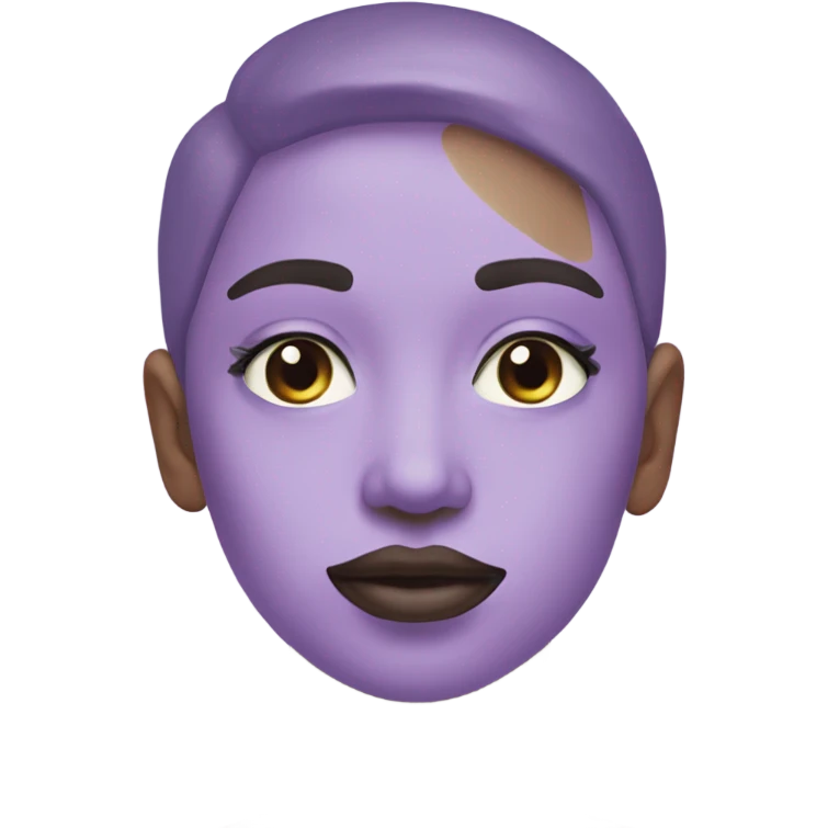 pastel purple gouache for face emoji