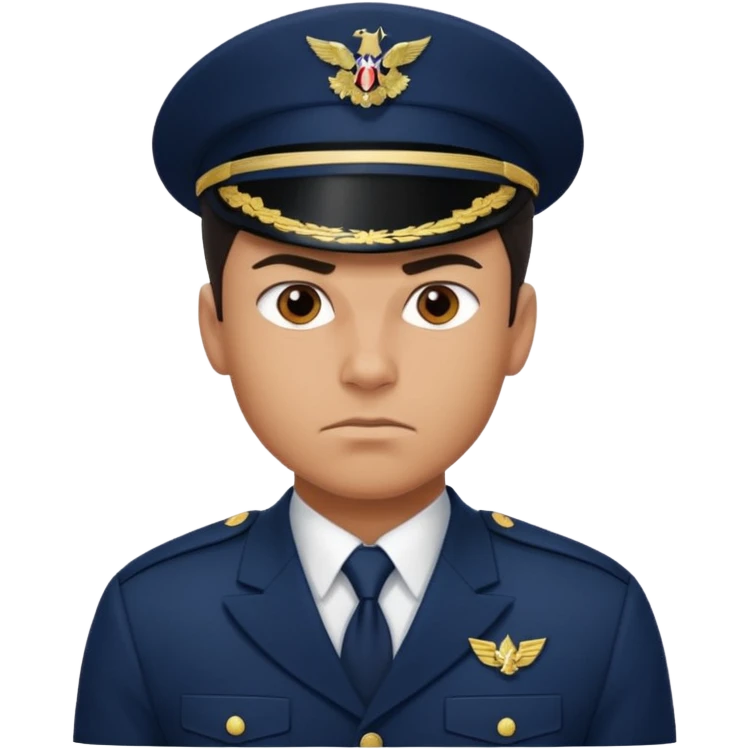 big powerful pumped-up fighter of the navy emoji