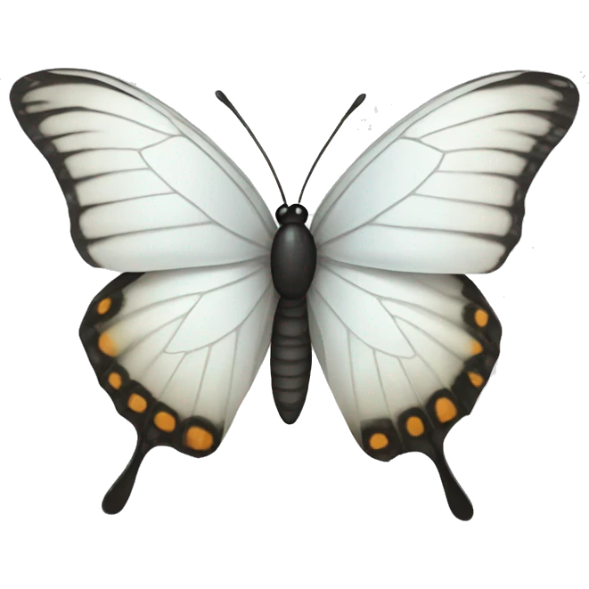 white butterfly emoji