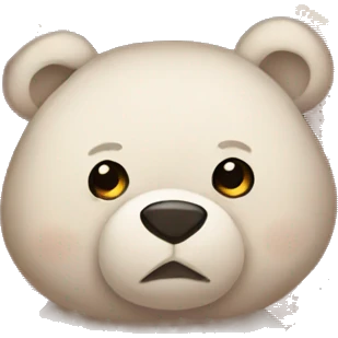 bear cozy in blanket emoji