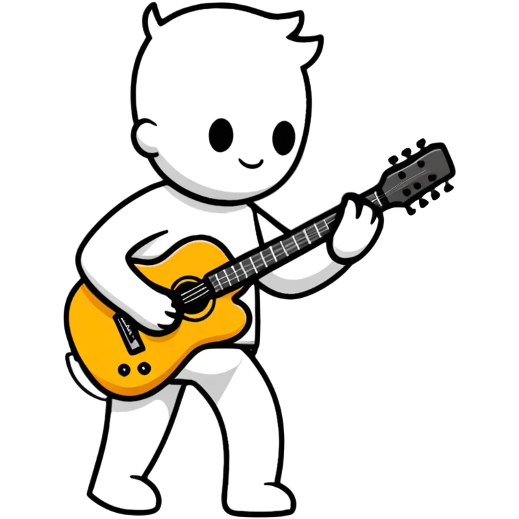 A person play the guitar  emoji