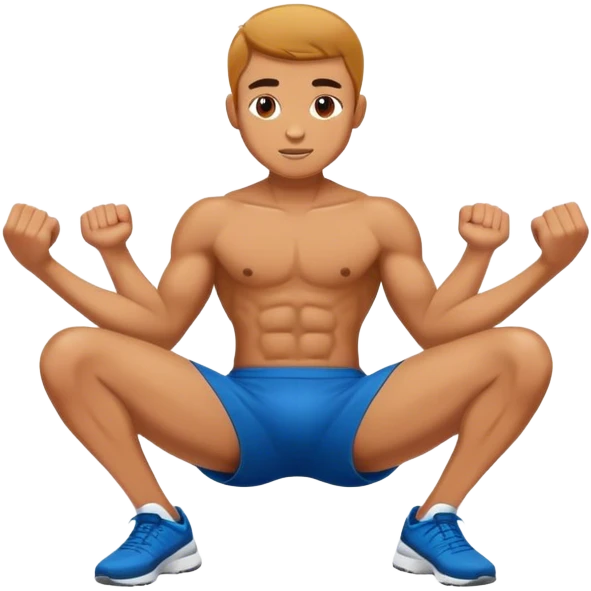 athlete doing sit-ups emoji
