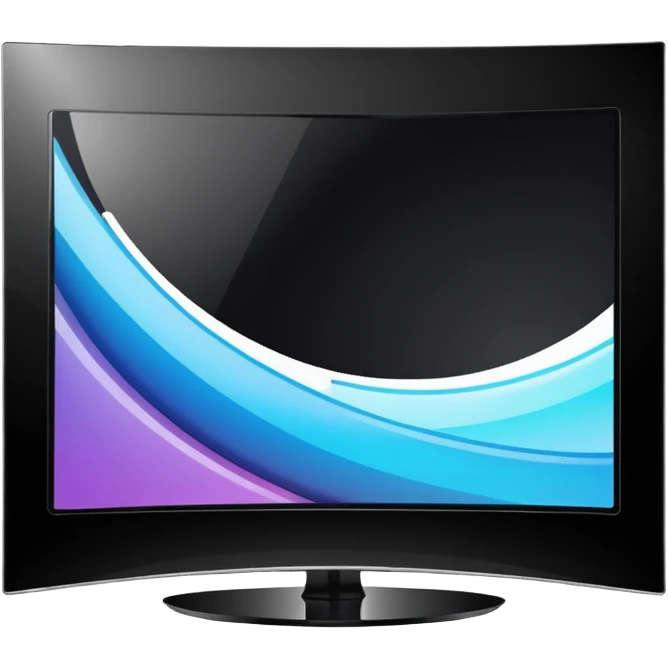 curved oled television emoji