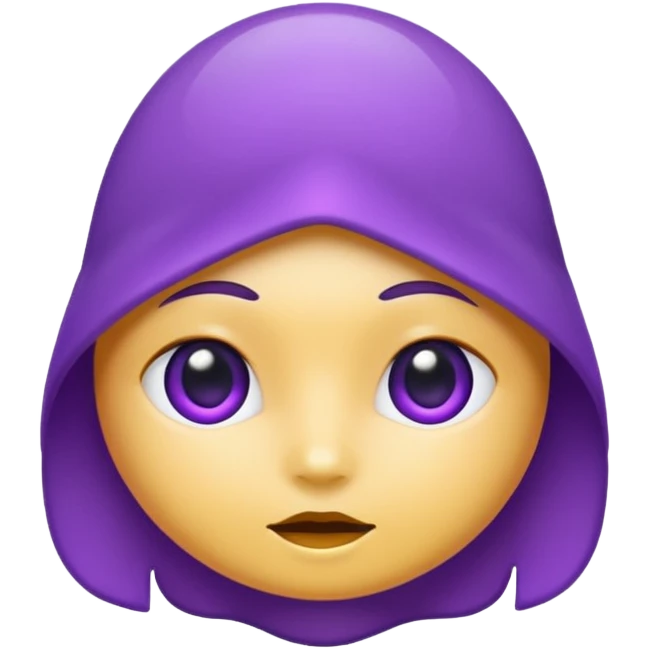Monjita morado emoji