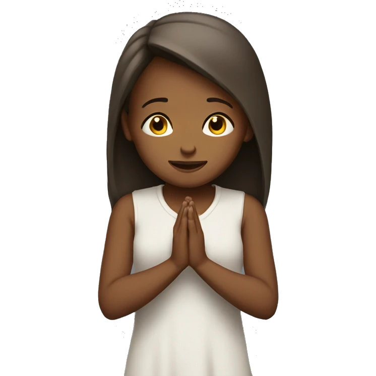 Praying girl emoji