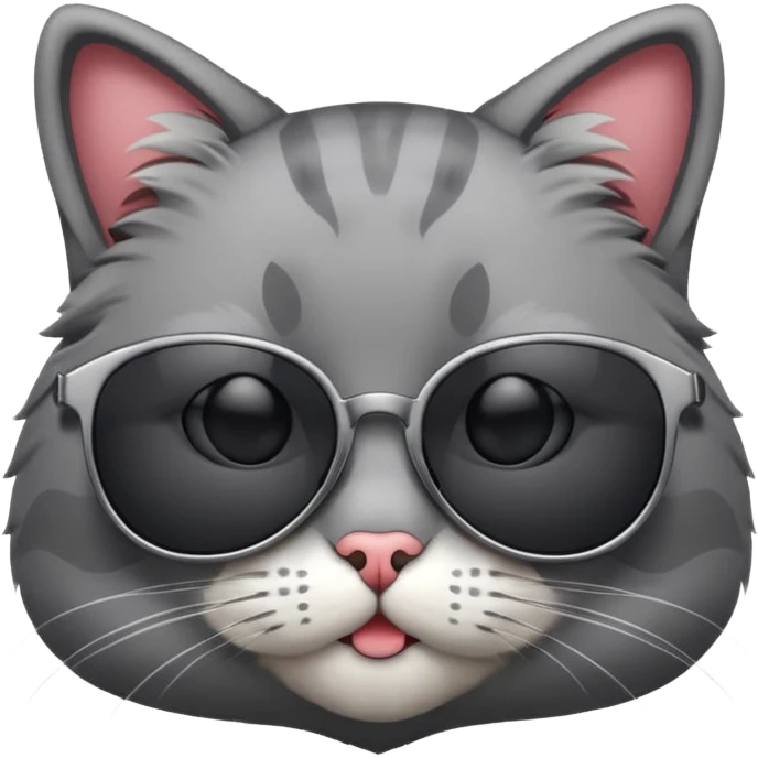 Cat wearing sunglasses emoji