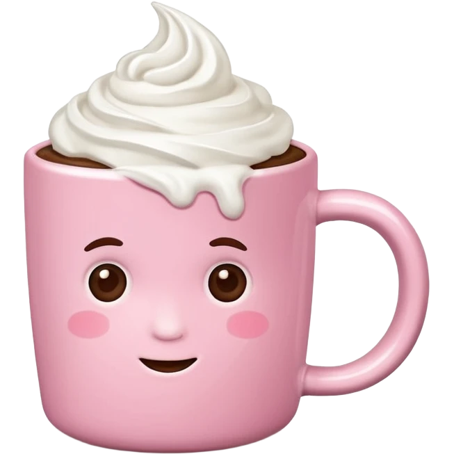 Pink food coffe emoji