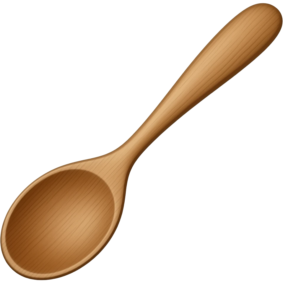 vertical wooden spoon emoji