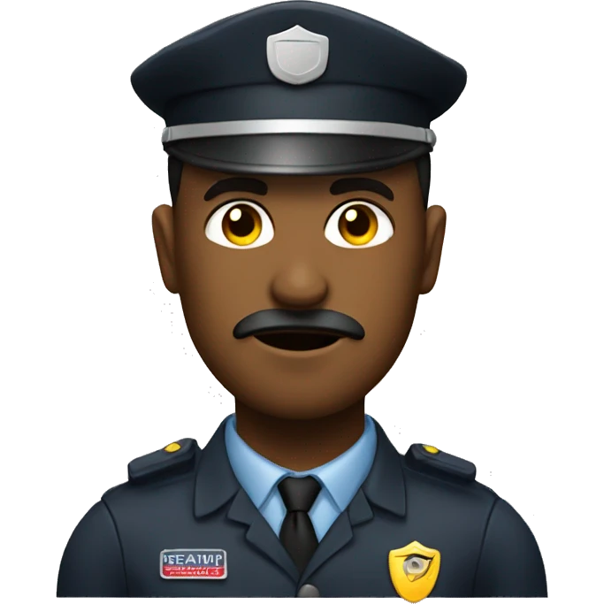 sick security guard  emoji