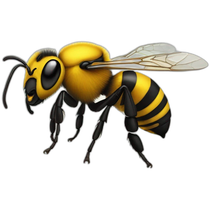 Toxic bee emoji