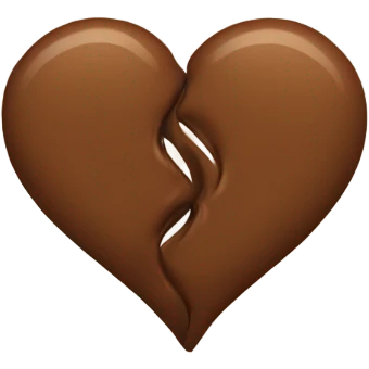 double brown heart emoji