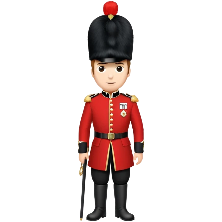 British royal guard with tall hat emoji