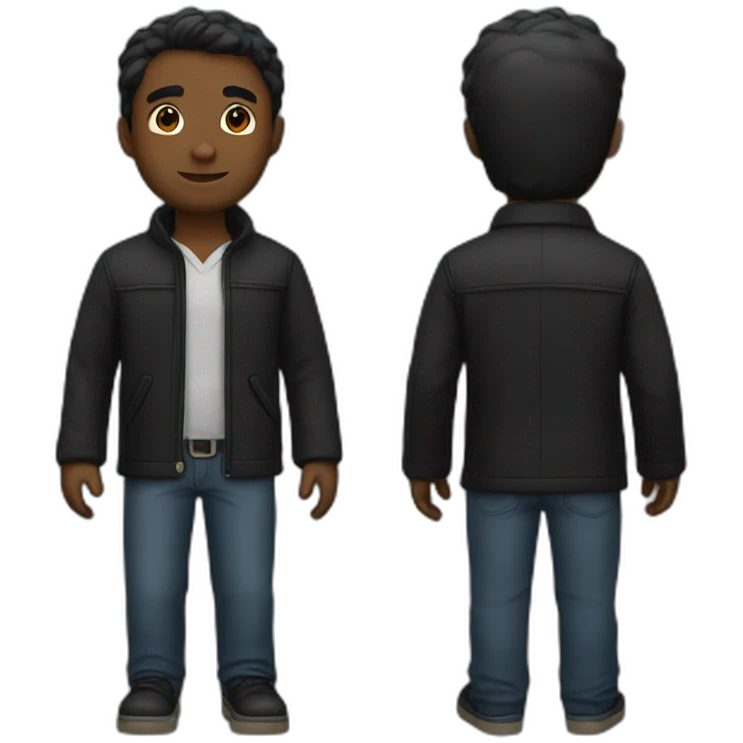 homme noir rigole emoji