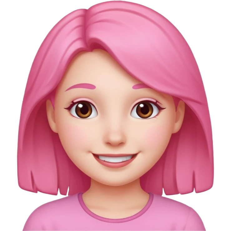 Pink girl emoji