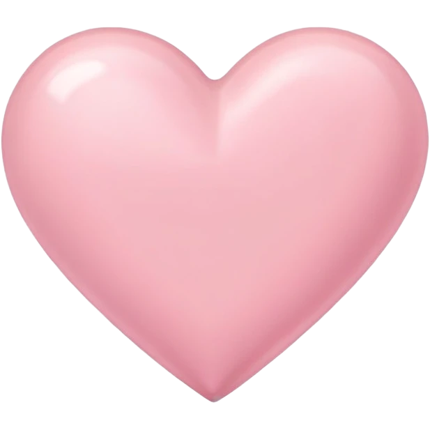 Cœur pastel rose emoji
