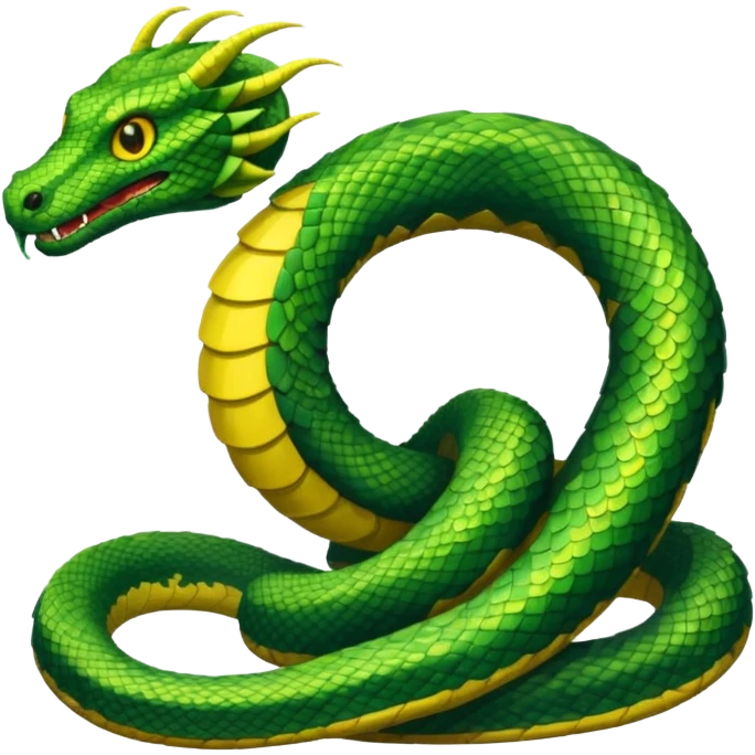 Giant serpent pixel art emoji