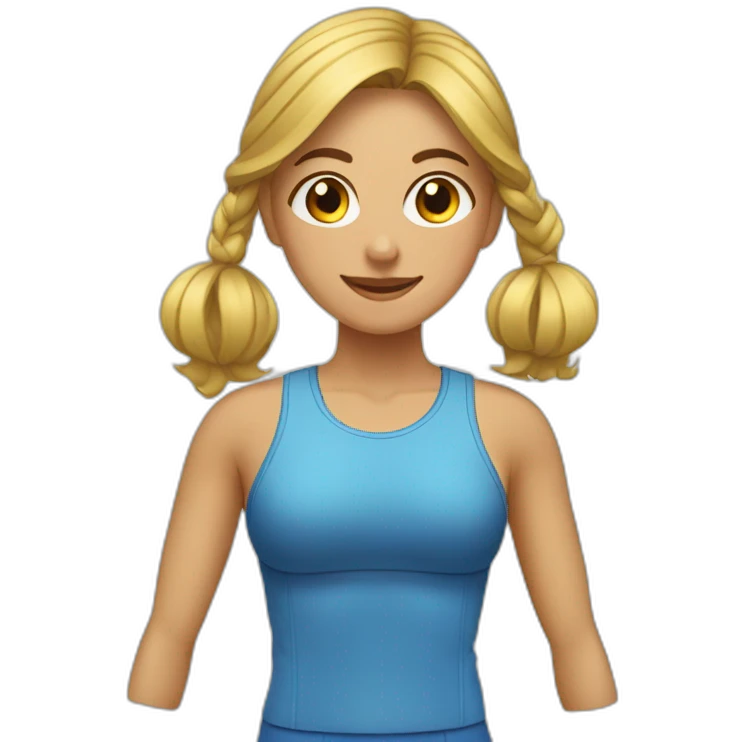 mujer guapa fitnees emoji