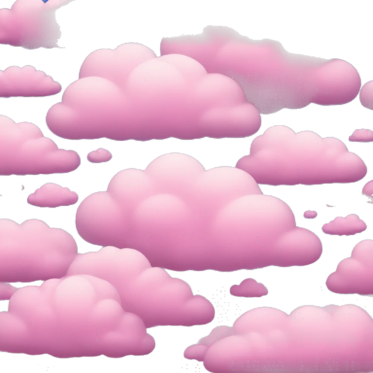 Pink and blue clouds  emoji