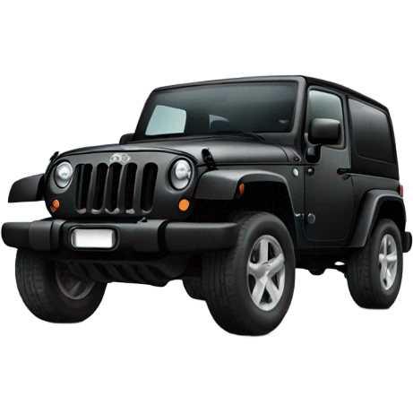 Black Jeep Wrangler  emoji