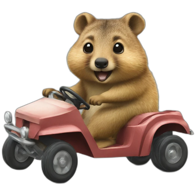 quokka wallabys driving emoji
