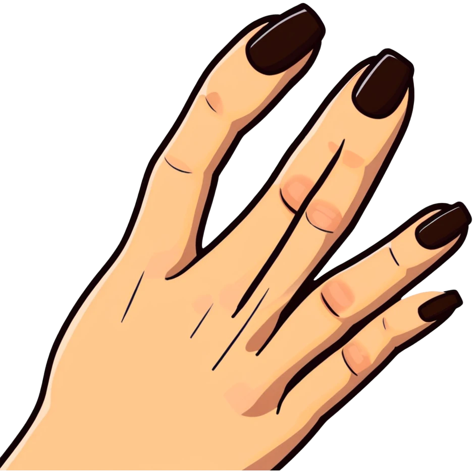 Brown nails emoji