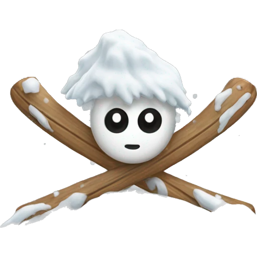 Schleife mit Schnee  emoji