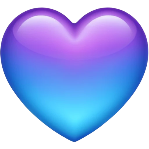 purple and blue heart emoji