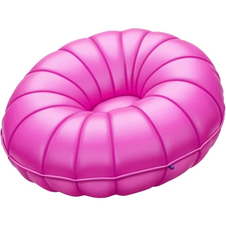 Pink pan concha inflatable sculpture  emoji