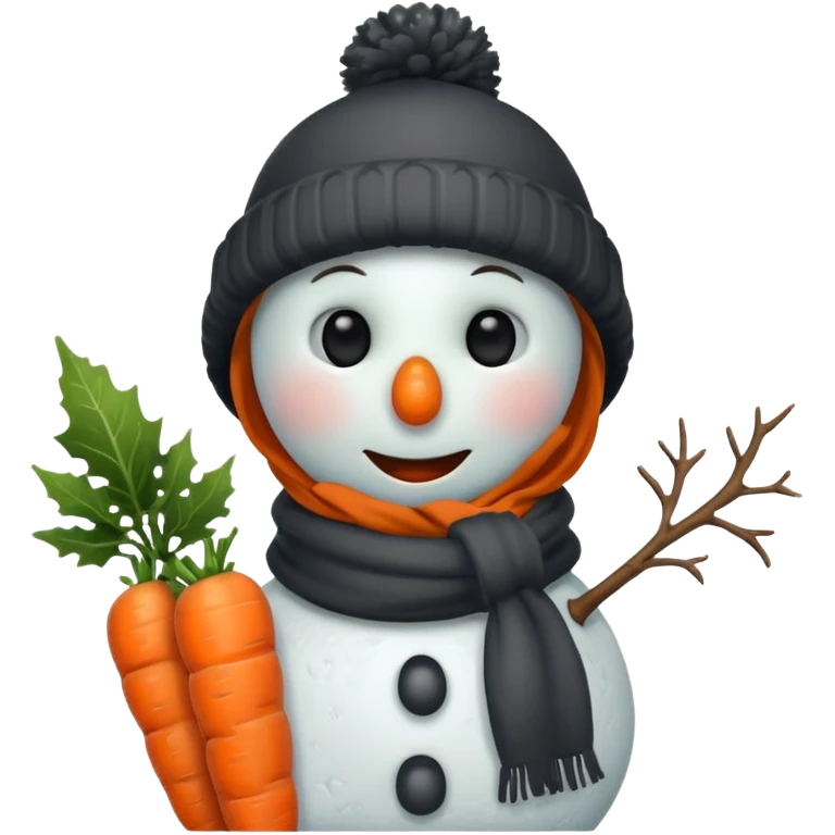 snowman with cucumbers on eyes emoji