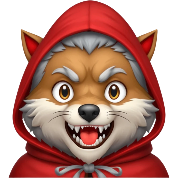 the Big Bad Wolf in the story of Little Red Riding Hood emoji