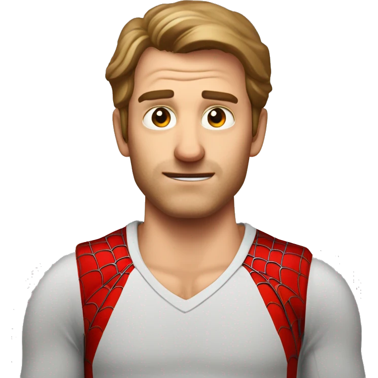 Mann der aussieht wie Spiderman aber insgeheim Bösewicht ist emoji