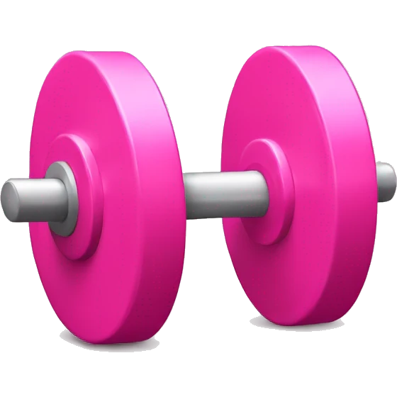 Pink weights emoji